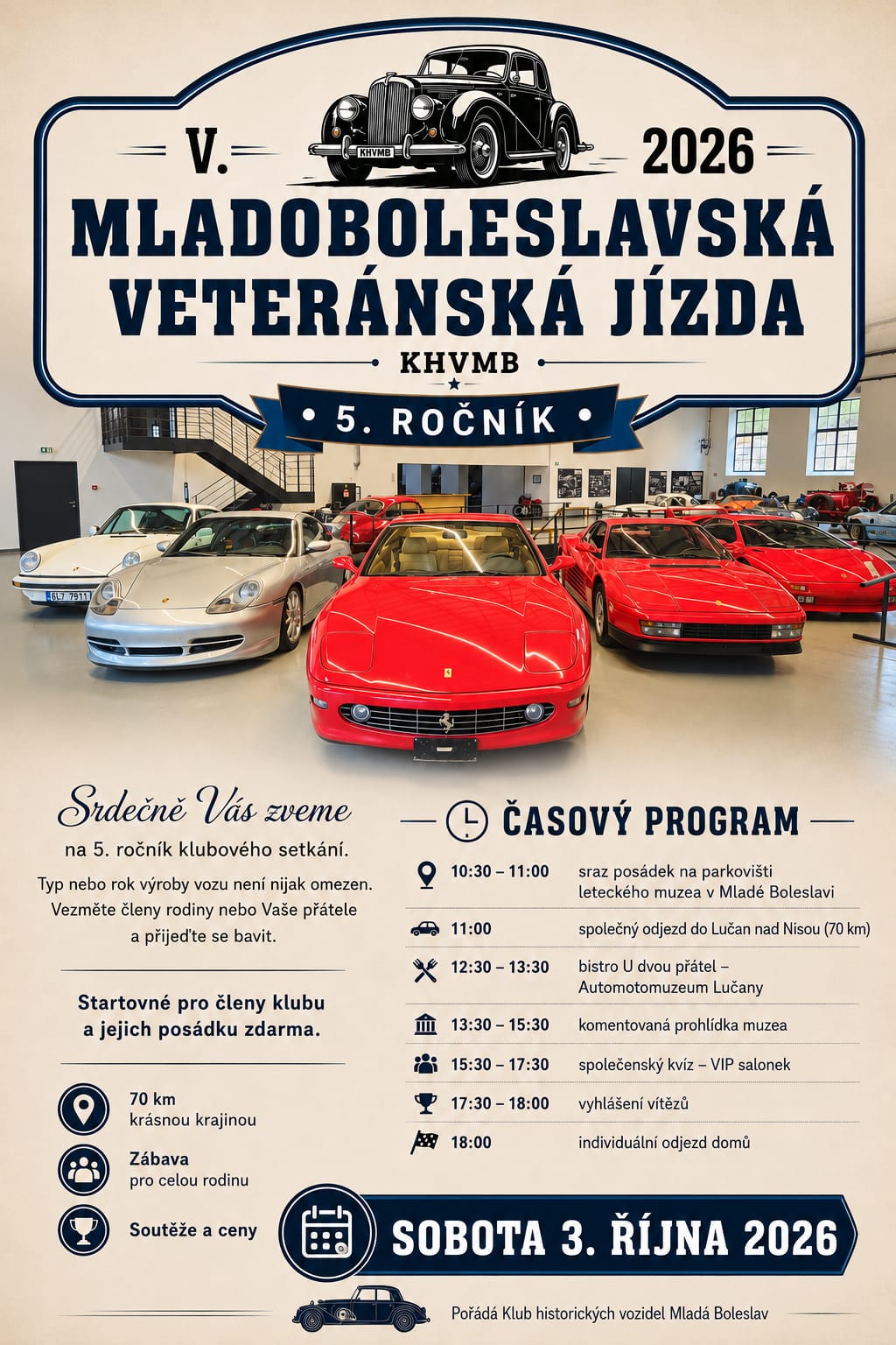 Plakát Mladoboleslavské veteránské jízdy 2026