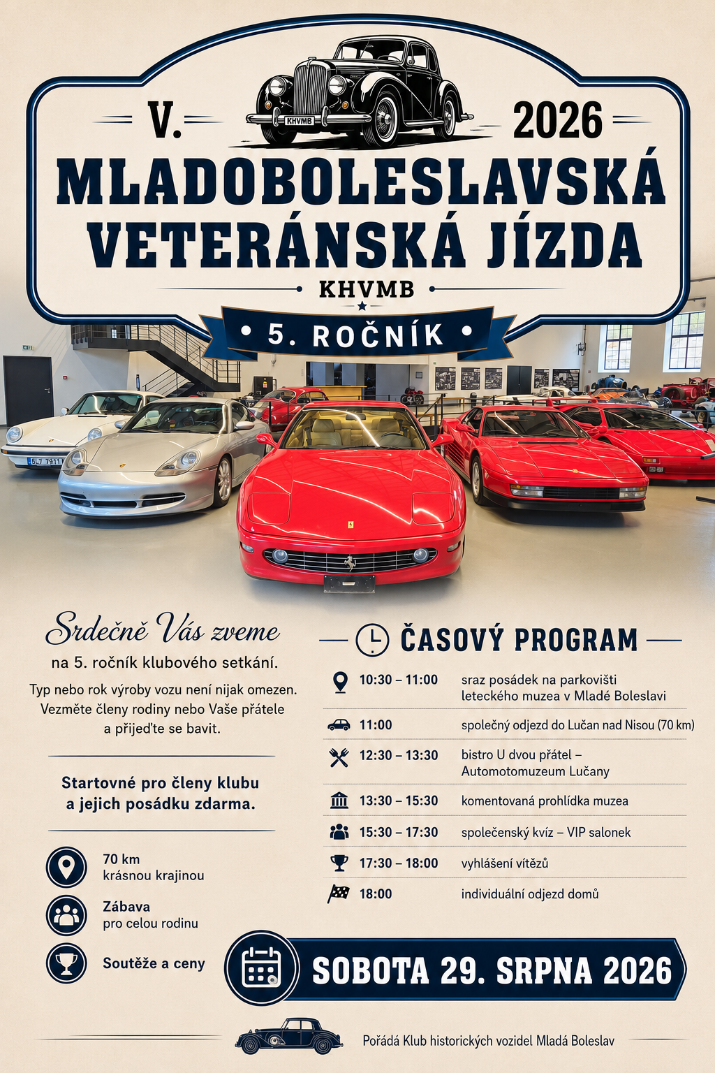 Plakát Mladoboleslavské veteránské jízdy 2026